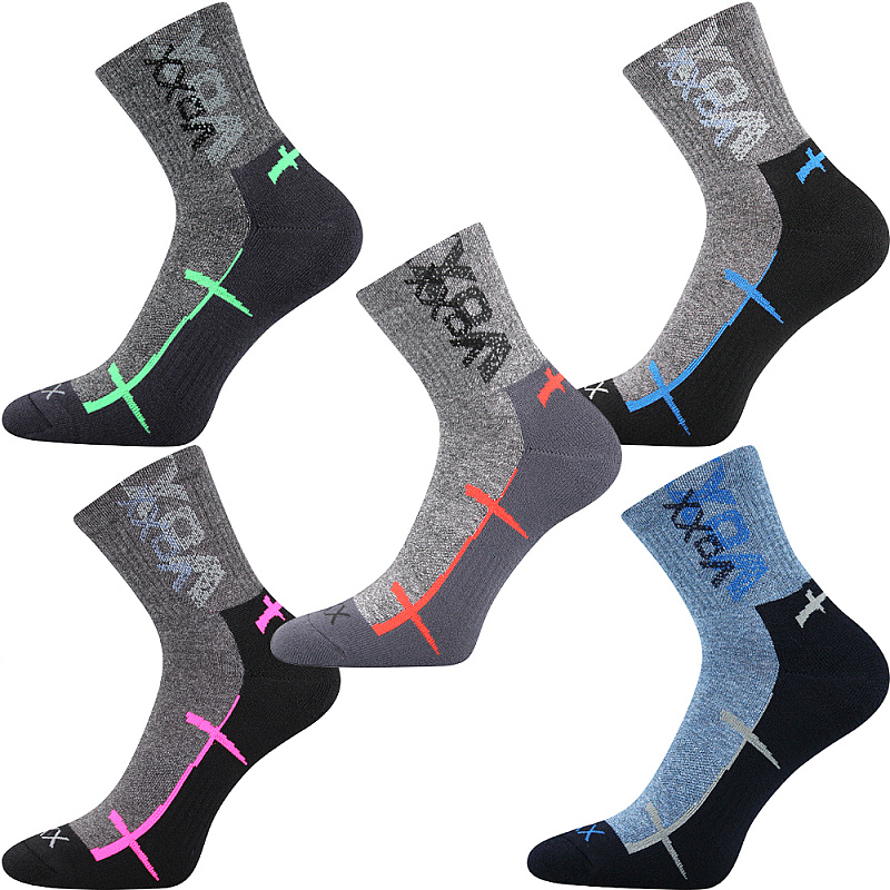 SUPERPACK - WALLI sportovní ponožky se stříbrem VoXX - 5 párů