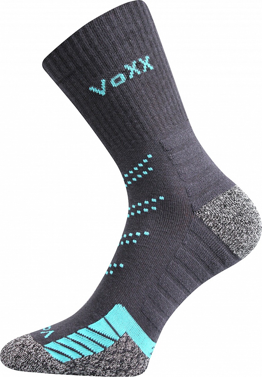 Levně LINEA froté sportovní ponožky Voxx Tm. šedá 43-46 1 pár