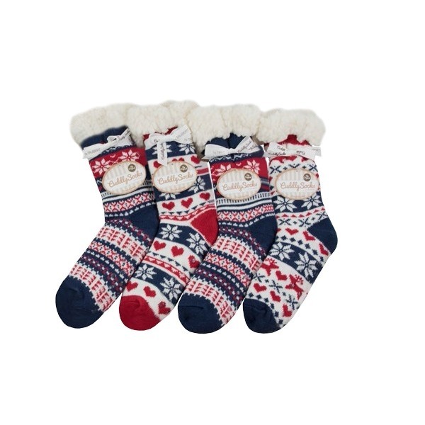 LOVE CHRISTMAS dámské dárkové spací protiskluzové ponožky Taubert
