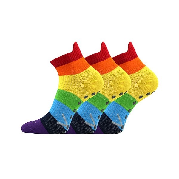 Levně JOGA FUN protiskluzové ponožky ABS Voxx Rainbow 35-38 3 páry