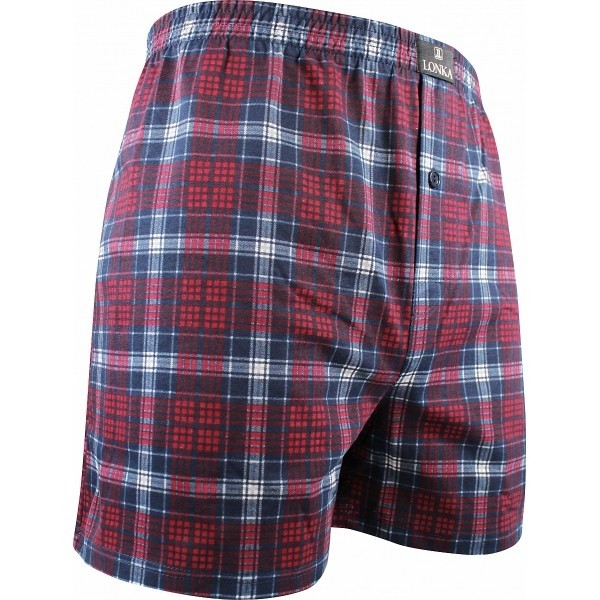 Levně KAREL pánské bavlněné trenýrky Lonka - vzor 101 Červená 3XL 1 kus
