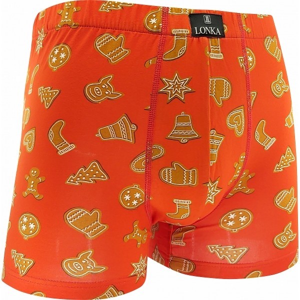 KEVIN pánské veselé boxerky Lonka - PERNÍČKY (LONKA boxerky Kevin Perníčky)