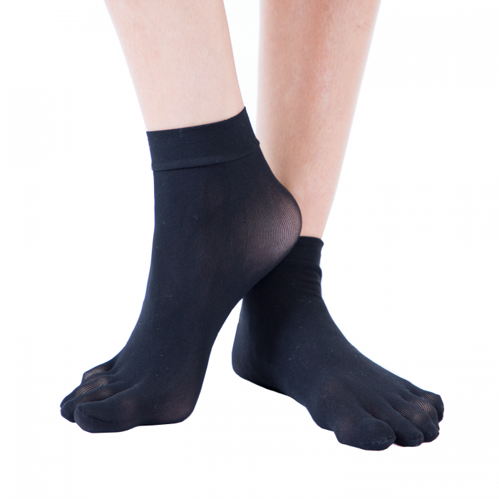 PLAIN ANKLE prstové nylonové ponožky ToeToe