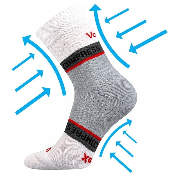 Levně FIXAN sportovní fixační ponožky VoXX Bílá 43-46