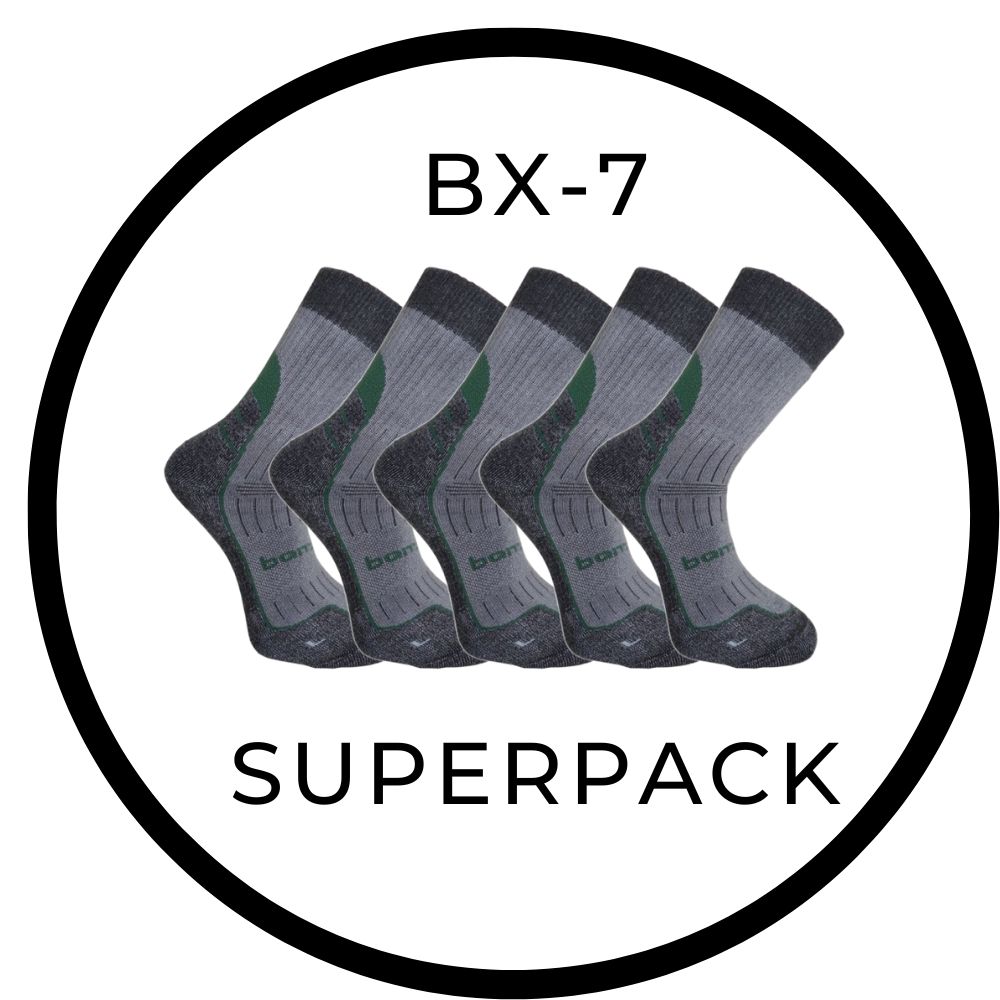 BX-7 DURABLE SUPERPACK bambusové ponožky BAMBOX - 5 párů