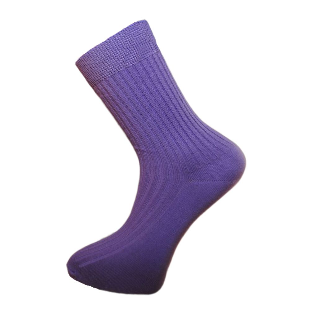 Levně FINE COLORO bavlněné ponožky - 100% bavlna Fialová 40-41 2 páry