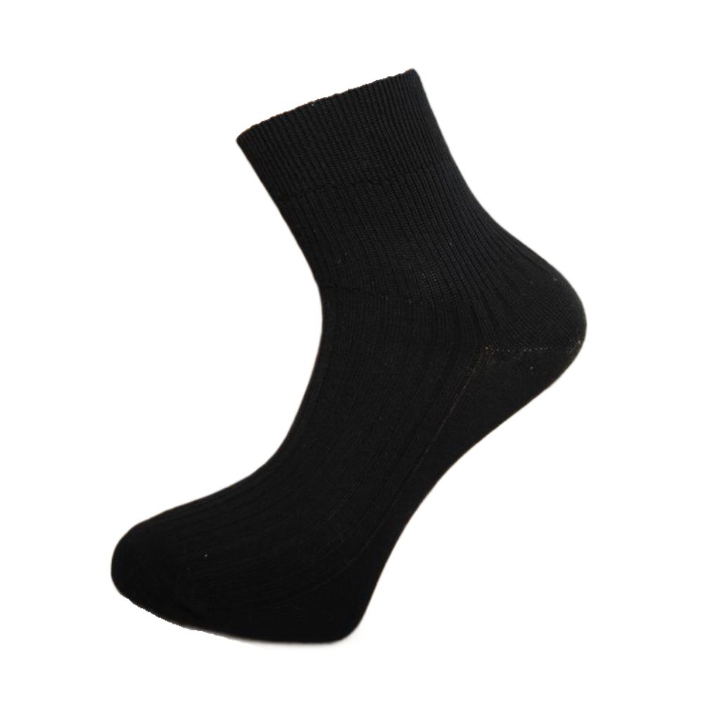 Levně ANASTO 100% bavlněné ponožky Černá 44-45 2 páry