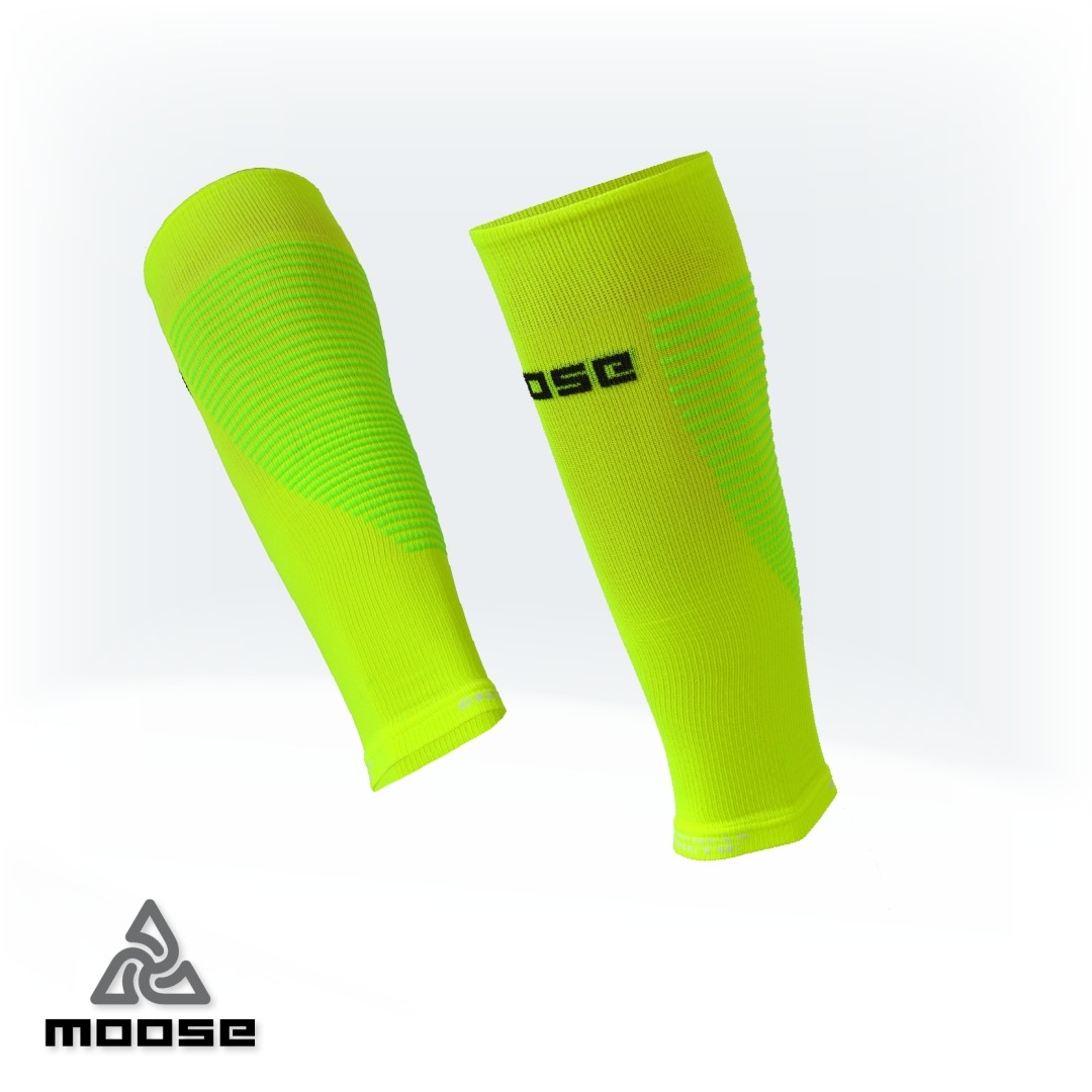 Levně COMPRESS KINETIC NEW kompresní návleky na lýtko Moose Žlutá XL 1 pár