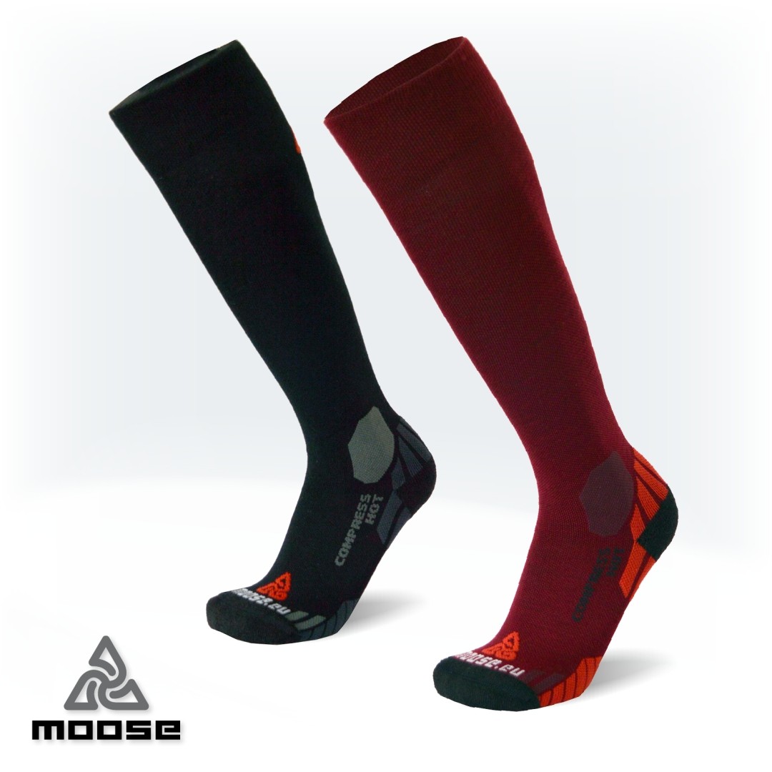 COMPRESS HOT merino kompresní podkolenky Moose