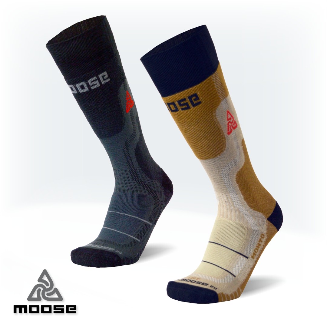 MONTO merino funkční podkolenky Moose