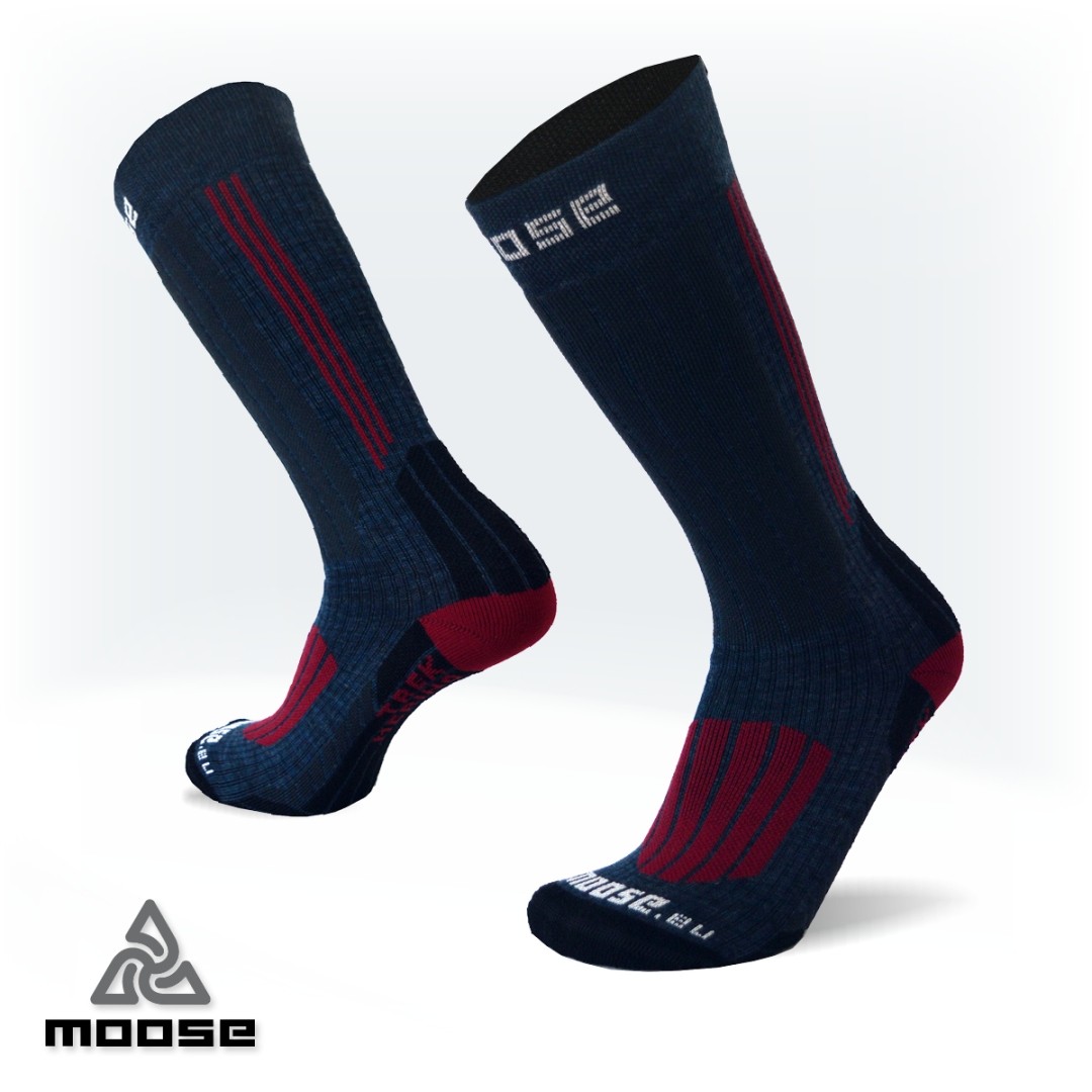 Levně TREK turistické merino ponožky Moose Modrá XS 1 pár