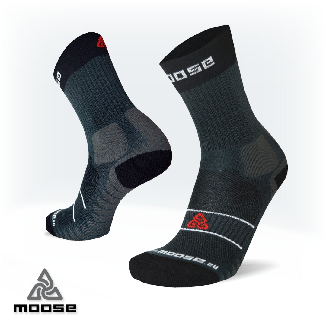 Levně ENDURO XC klasické offroadové ponožky Moose Šedá XS 1 pár