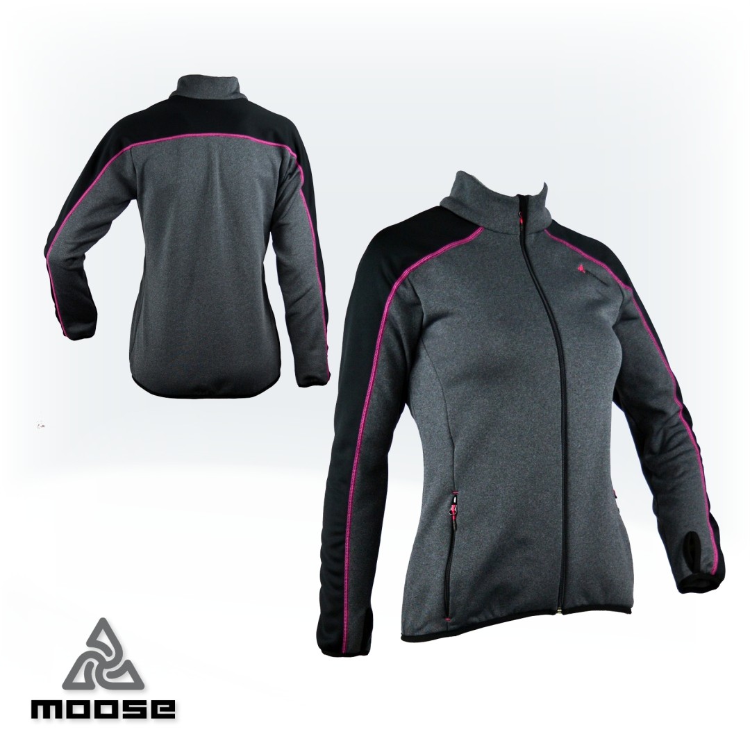 Levně RONDANE WOMEN softshell mikina na zip Moose Šedá M 1 kus