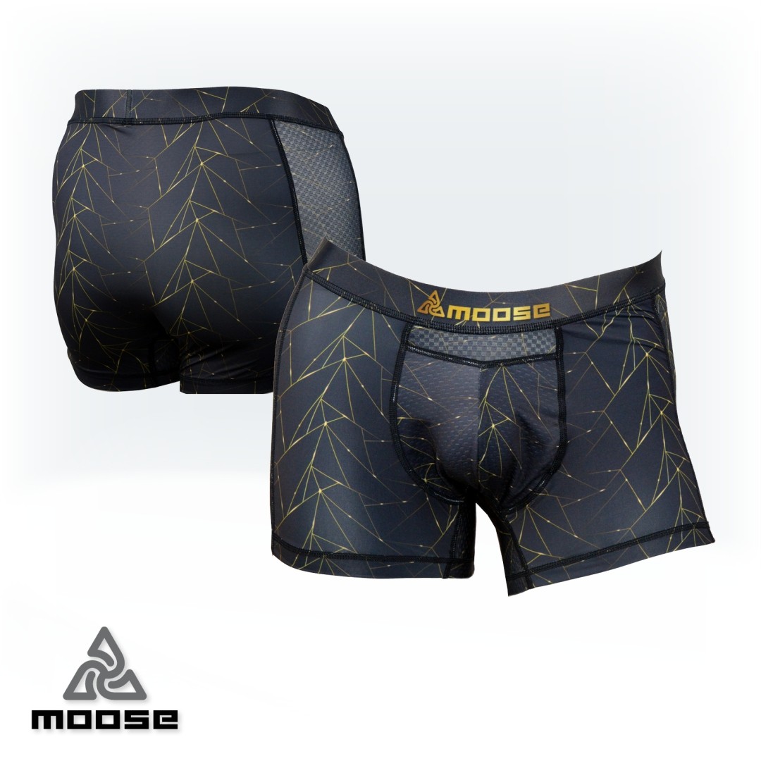 MIMOSA BOXER pánské funkční boxerky Moose Šedá S 1 kus