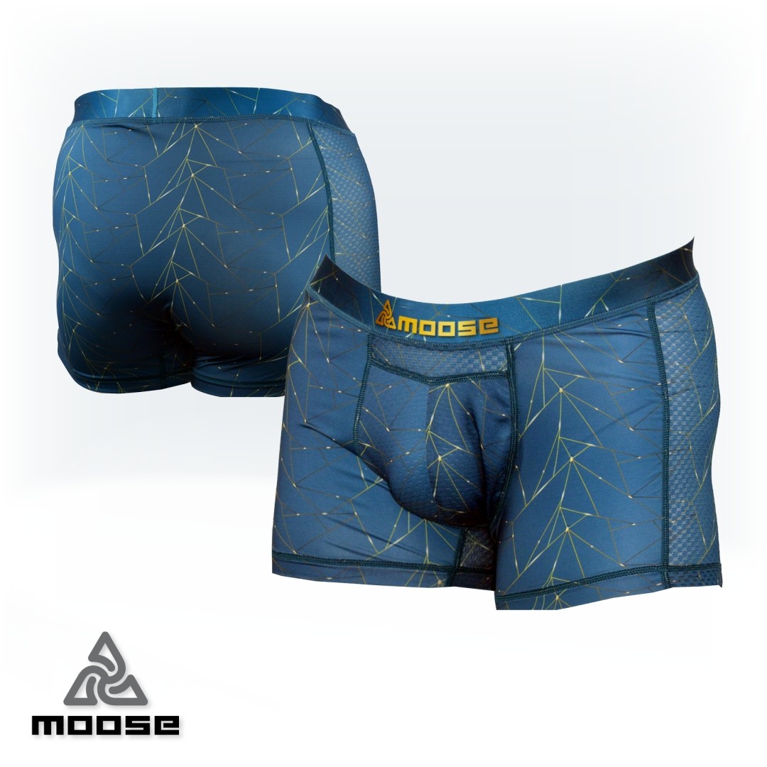 MIMOSA BOXER pánské funkční boxerky Moose Tyrkysová XXL 1 kus