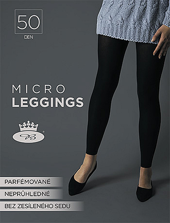 Levně MICRO 50 DEN punčochové legíny Lady B Černá XL 1 kus