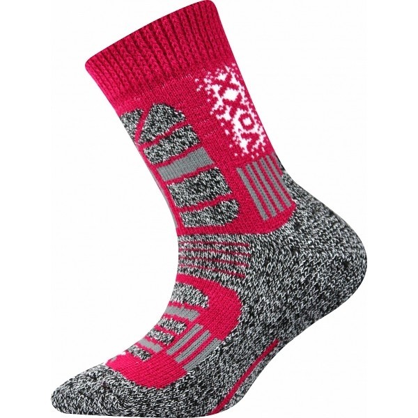 Levně TRACTION dětské extra teplé zimní termo ponožky Voxx Magenta 30-34 1 pár