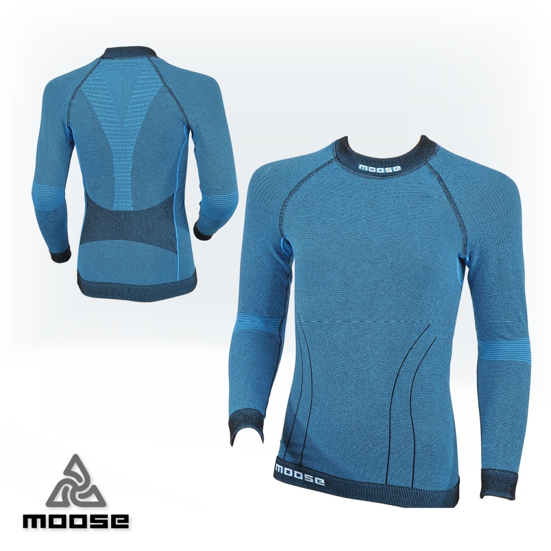 JUNIOR TEE LSL sportovní funkční prádlo Moose Modrá 3XS/XXS 1 kus