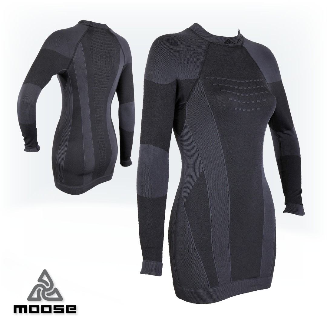 ELEMENT TEE WOMEN teplé prodloužené termoprádlo Moose Šedá XL / XXL 1 kus