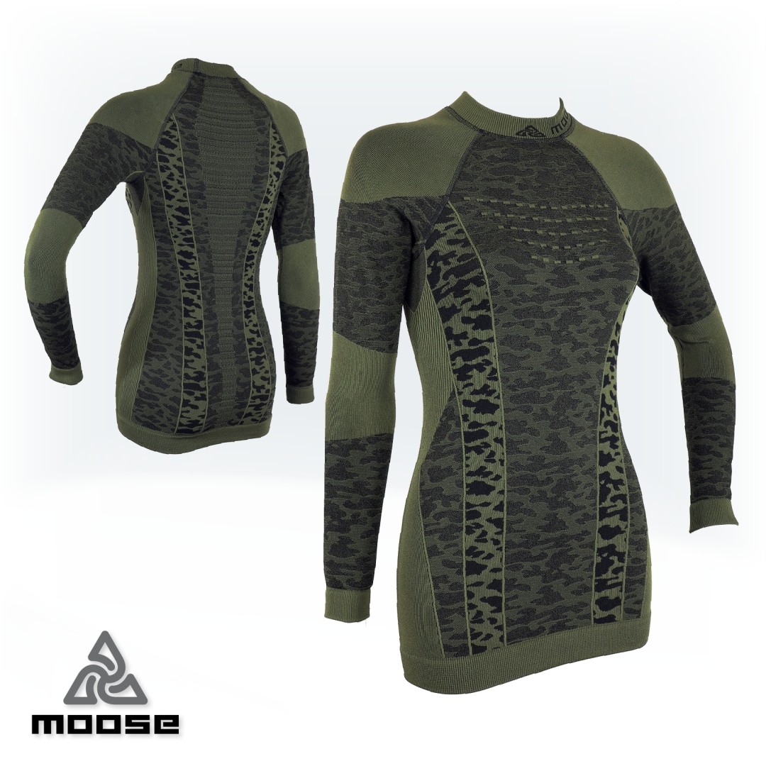 ELEMENT TEE WOMEN teplé prodloužené termoprádlo Moose Zelená XL / XXL 1 kus