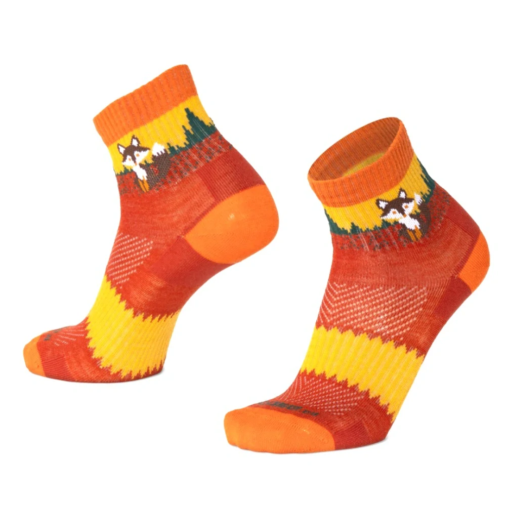 ORLIK FOX kotníkové merino ponožky s liškou Moose