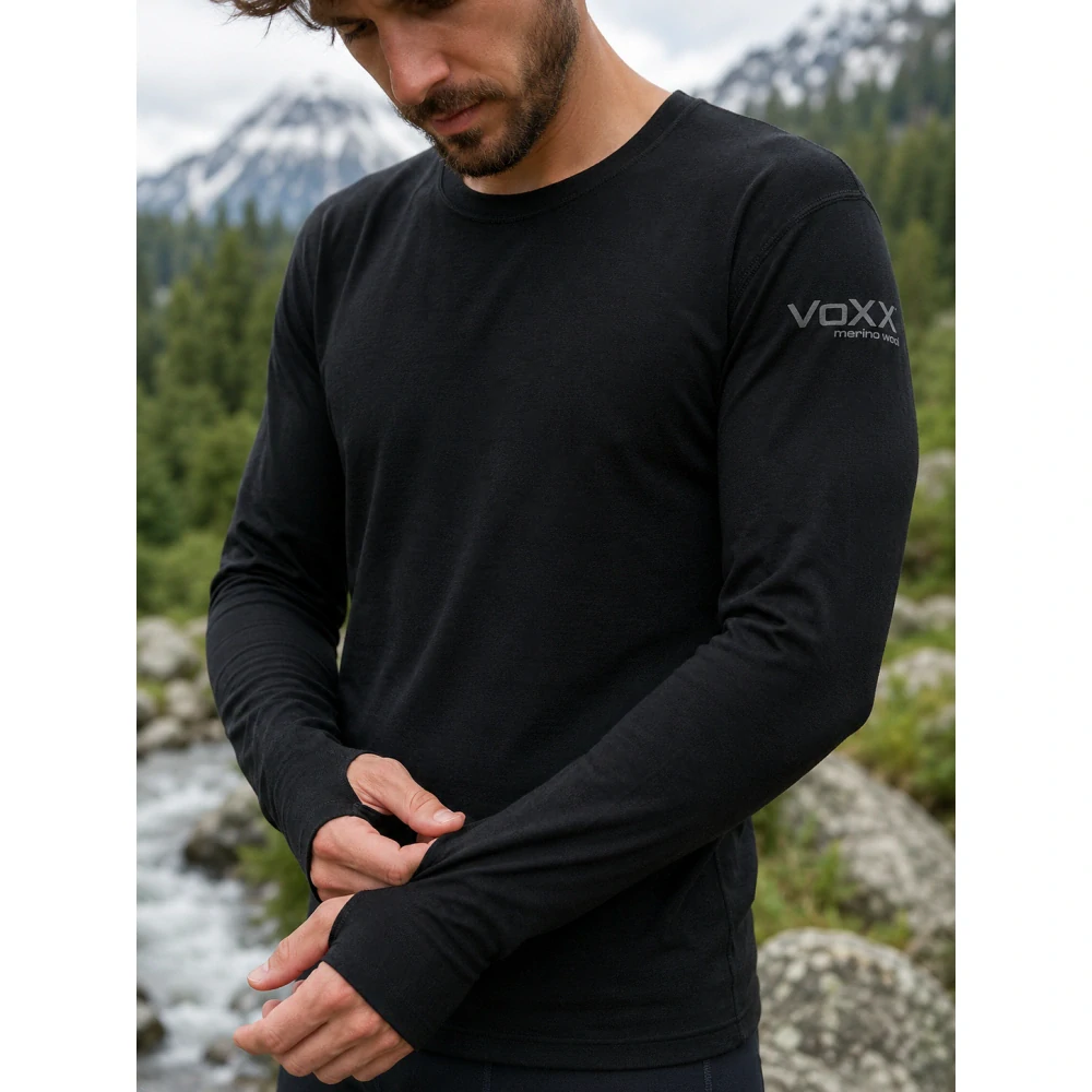 MERINOWOOL 03 pánské slim tričko s dlouhým rukávem VoXX
