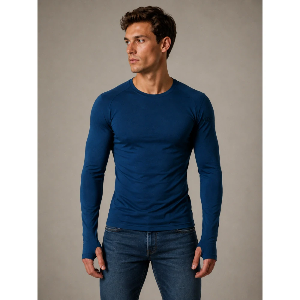 MERINOWOOL 03 pánské slim tričko s dlouhým rukávem VoXX