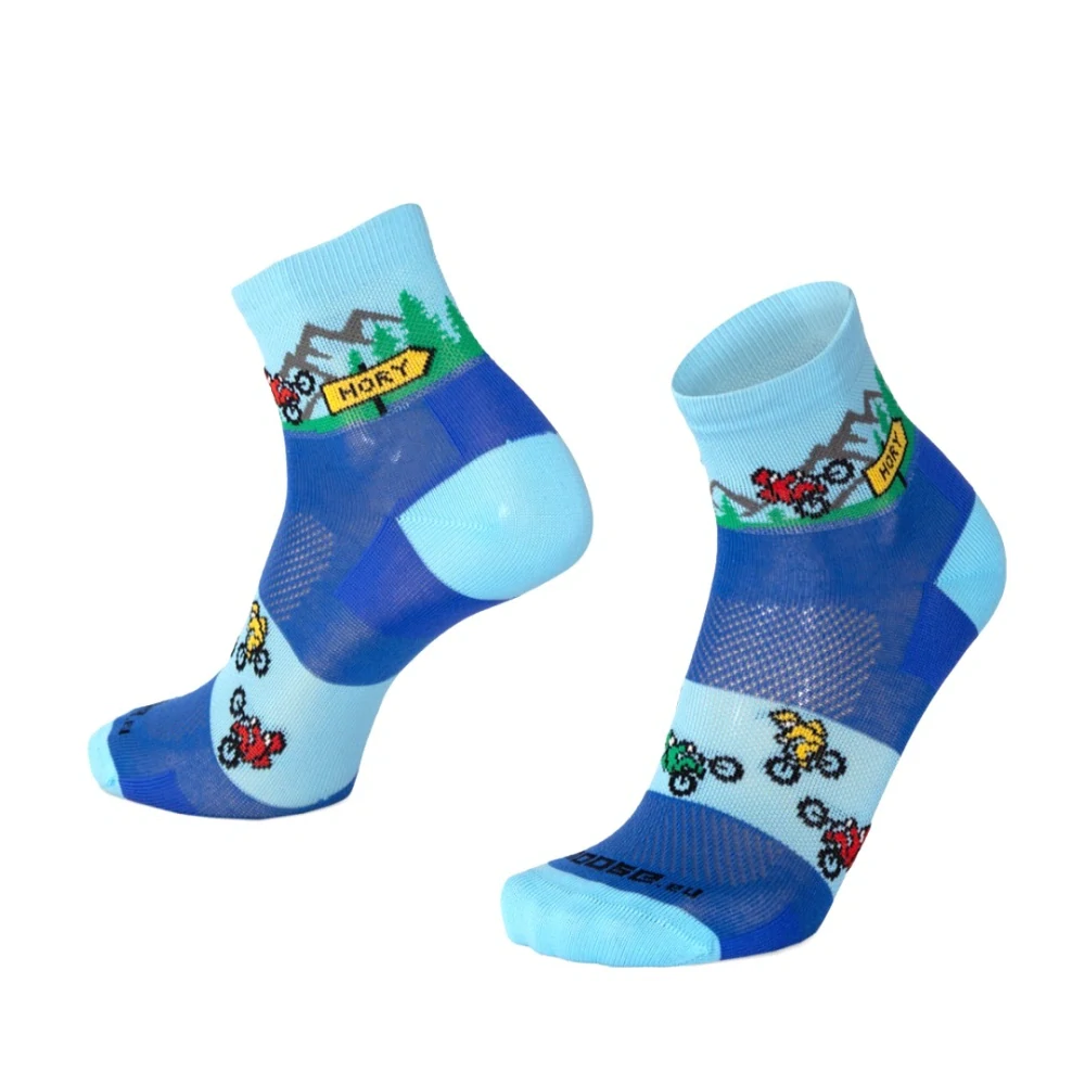 SMILE10 BIKE střední veselé sportovní ponožky Moose