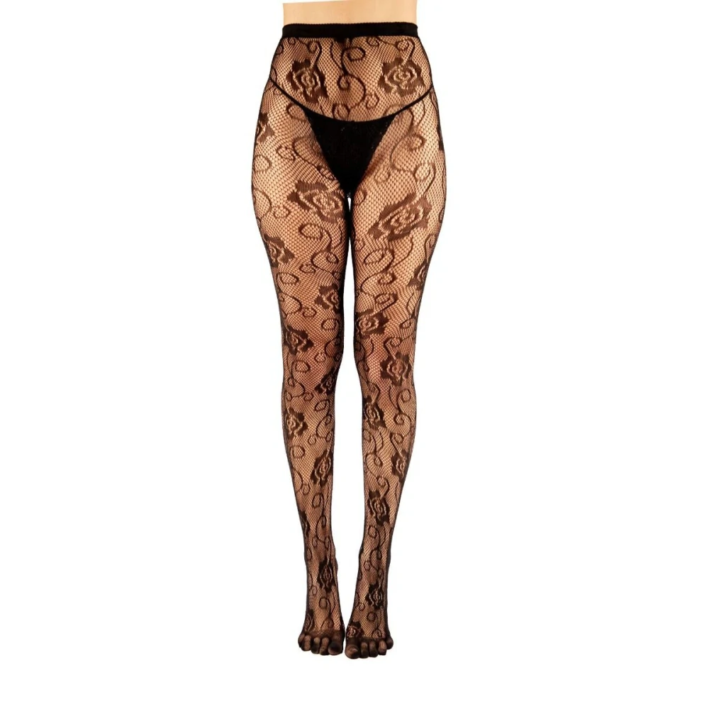 FISHNET TIGHTS silonové prstové punčocháče ToeToe - ROSE