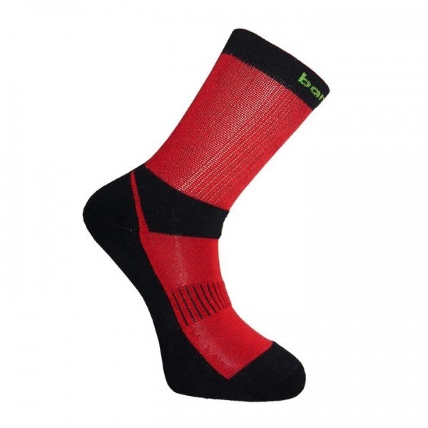 Levně BX-3 RESIST FUN bambusové ponožky BAMBOX Černá / Červená 43-46 1 pár