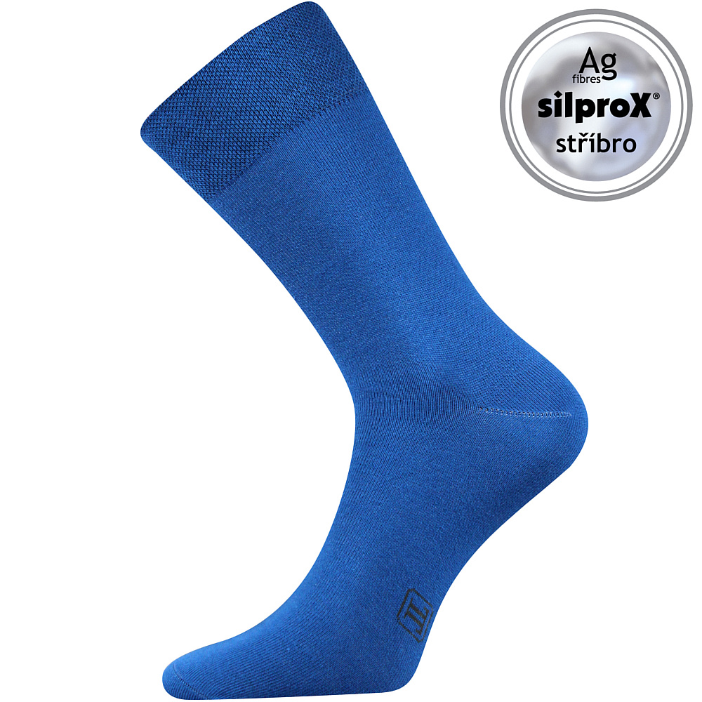 Levně DECOLOR společenské ponožky Lonka Modrá 43-46 1 pár