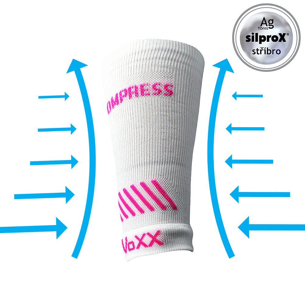 Levně PROTECT kompresní bandáž Voxx - ZÁPĚSTÍ Bílá L / XL 1 kus