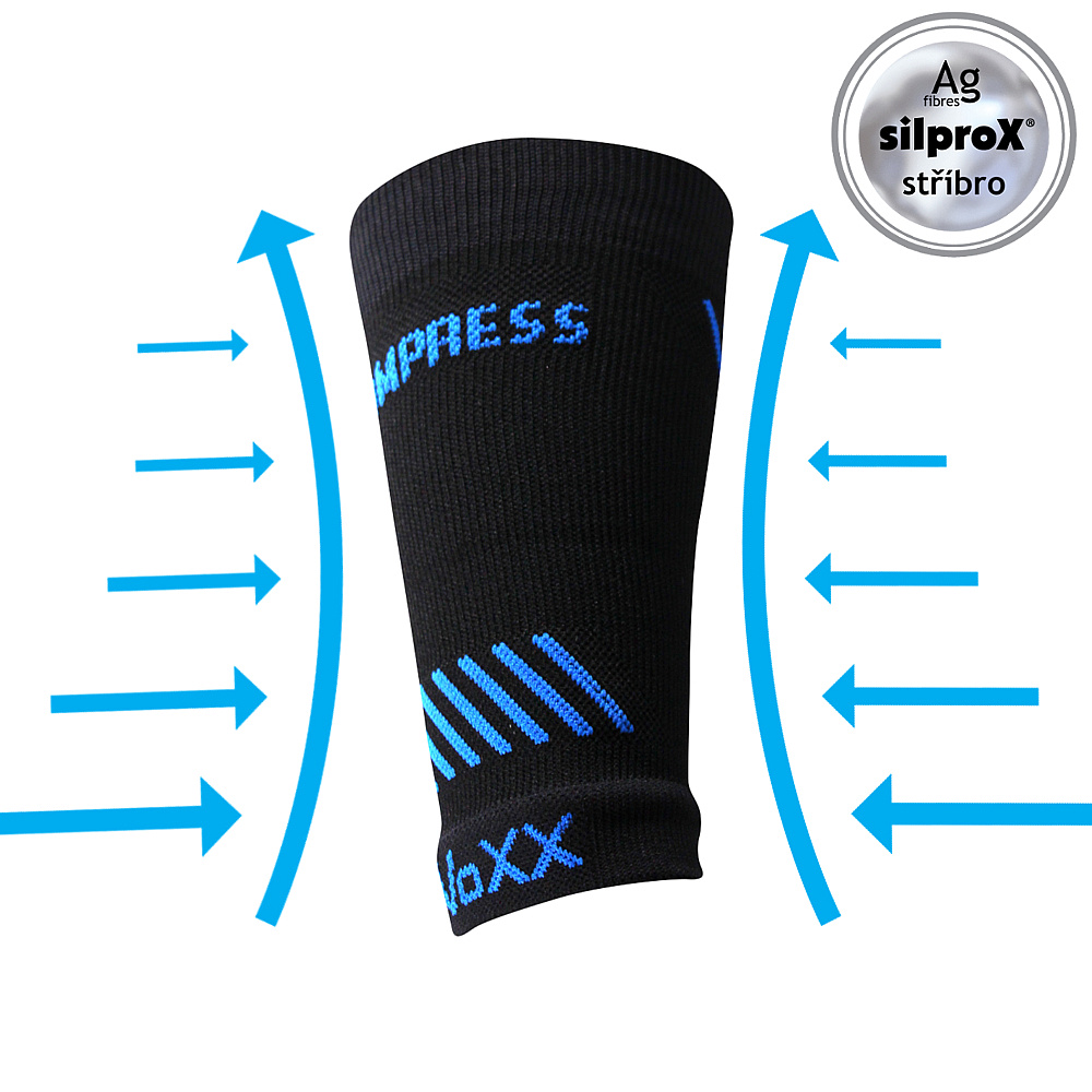 Levně PROTECT kompresní bandáž Voxx - ZÁPĚSTÍ Černá L / XL 1 kus