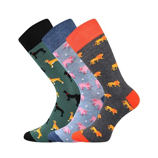 WOODOO barevné ponožky Lonka - PSI