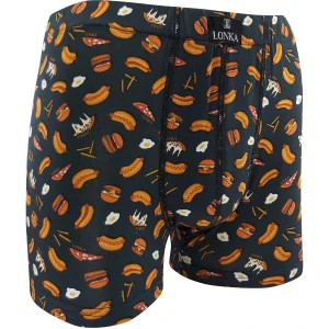KEVIN pánské veselé boxerky Lonka - FASTFOOD