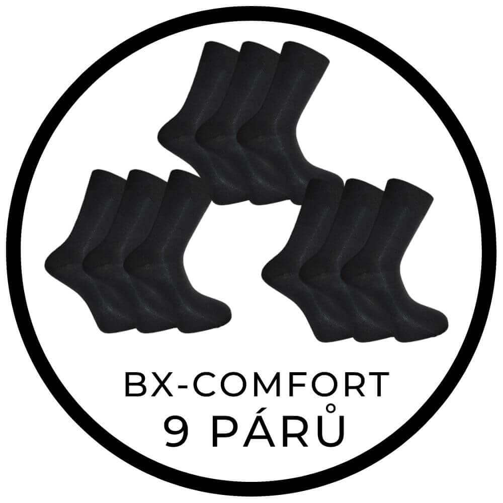 MEGAPACK 9párů - BX-COMFORT české kvalitní bambusové ponožky BAMBOX