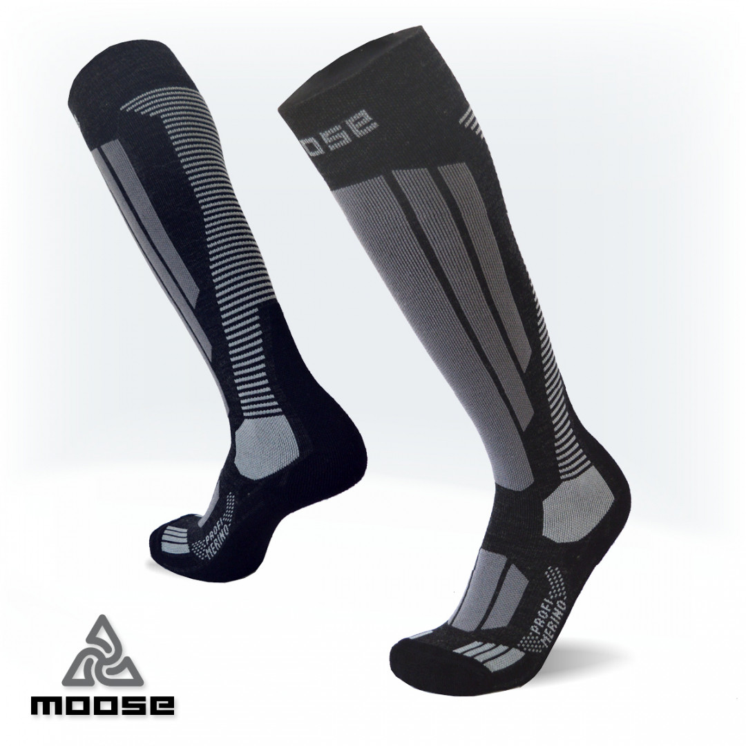 PROFI MERINO zateplené lyžařské podkolenky Moose