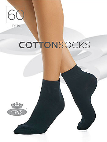 COTTON socks 60 DEN punčochové ponožky Lady B - 6 párů