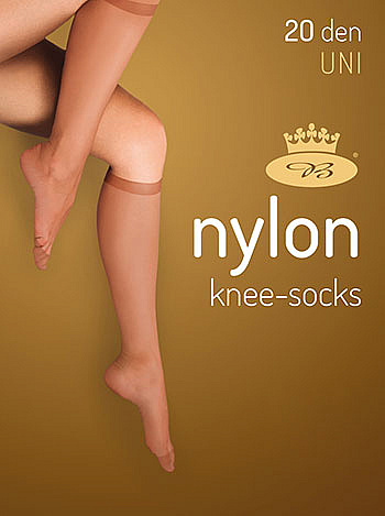 NYLON KNEE-SOCKS 2 páry 20 DEN punčochové podkolenky Lady B - SÁČEK