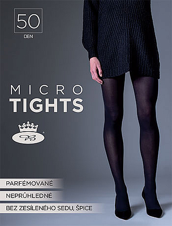 MICRO tights 50 DEN mikrovláknové jemné punčochové kalhoty Lady B