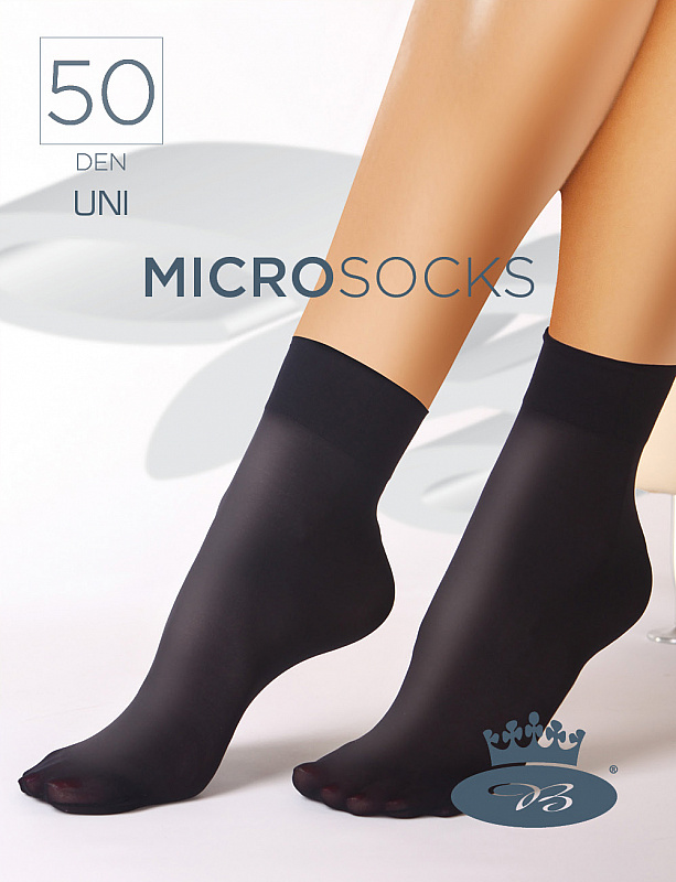 MICRO socks 50 DEN punčochové ponožky Lady B - 6 párů