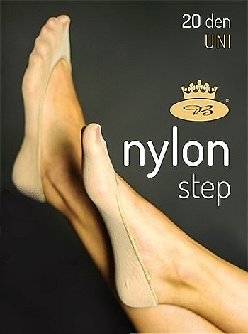 NYLON STEP 20 DEN punčochové ťapky Lady B - 12 párů