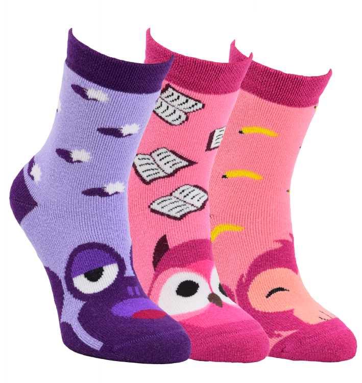 Dětské veselé protiskluzové froté ponožky VIO