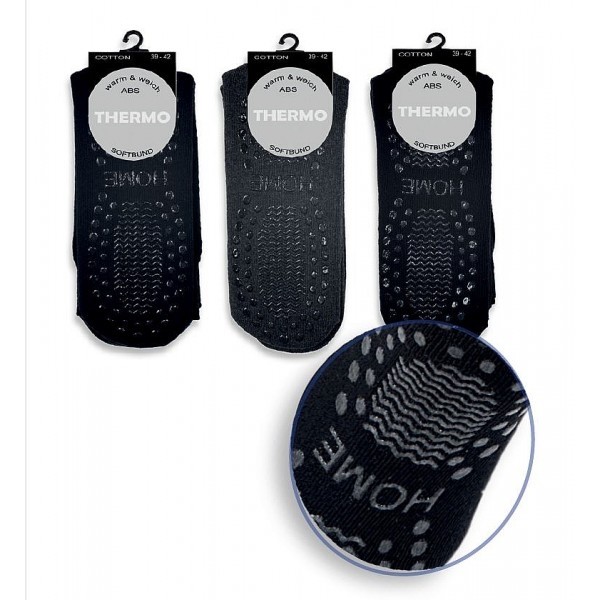 Protiskluzové froté bavlněné ponožky s ABS chodidlem TRENDY SOCKS
