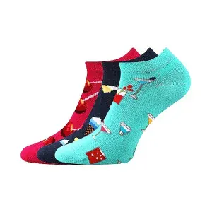 DEDON kotníčkové veselé barevné ponožky Lonka - LÍZÁTKA