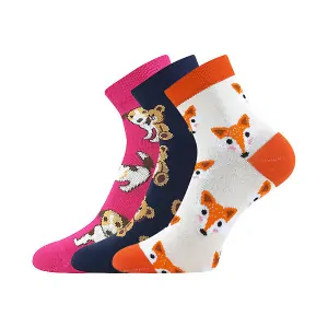 KAY veselé dětské slabé ponožky Boma - LIŠKA