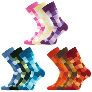 DEKOSTKAN barevné společenské ponožky Lonka