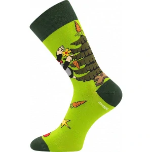 KR 211 VÁNOCE veselé barevné ponožky Boma - KRTEČEK - 1pár