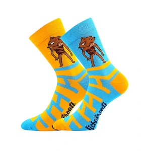 LI00 pánské barevné ponožky k filmu Lichožrouti - vzor REZEK