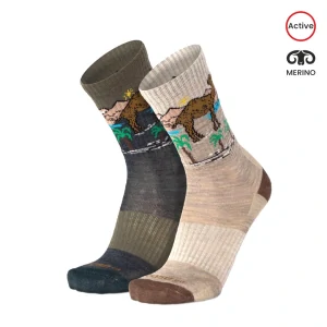 BESKYD CAMEL veselé merino ponožky s velbloudem Moose
